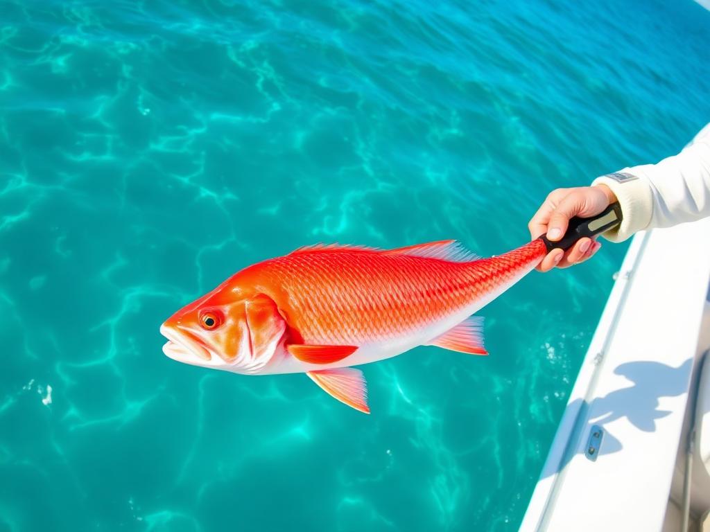 Colourful reef fish caught from a Maltese charter boat in clear water
